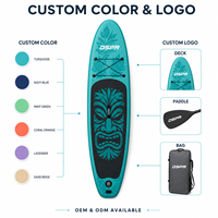 Planche à pagaie gonflable E SUP, portable, en PVC, avec 3 ailerons, pour lacs et rivières
