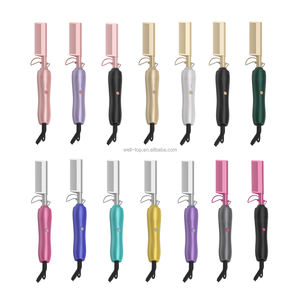 Nuevo estilo <span class=keywords><strong>MINI</strong></span> peine de templo Color cobre peine caliente eléctrico plancha de pelo eléctrica - Product Image 2