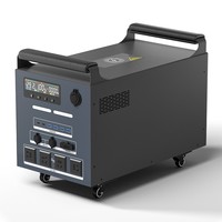 Estación de Energía Portátil 3000Wh LiFePO4, Generador Solar Portátil 2500W Onda Sinusoidal Pura, para Camping, RV, Hogar, Respaldo de Energía 110V 220V