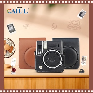 Bolsa de Cámara Vintage Retro de Cuero PU para <span class=keywords><strong>Fuji</strong></span> <span class=keywords><strong>Instax</strong></span> <span class=keywords><strong>Mini</strong></span> 40, Funda de Fotografía Digital para Almacenamiento, Protección y Transporte - Product Image 2