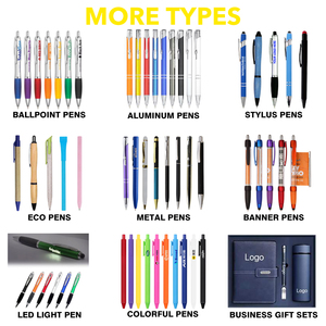 Bedrijfskrijtjes gekleurde gel bulk inkt promotioneel met aangepast logo bedrukte boligrafos schrijfballpoint metalen pennen - Product Image 5