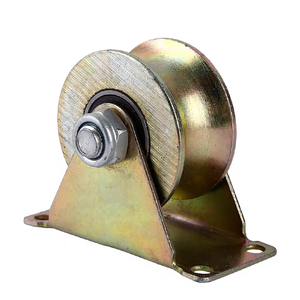 V U H Groove Porte Coulissante Roues Roulement Lourd Fente Roue Fer Porte Coulissante Rouleau 50-100mm En Acier Guide Rouleau Piste Roulette - Product Image 1