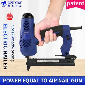 Pistola de Clavos Eléctrica Industrial Profesional XINYI 1022J de Calibre 20 para Marcos, Grapas en Forma de U con 3 Años de Garantía - Product Image 3