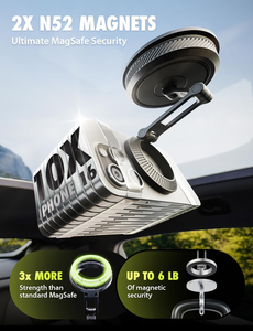 Ultra-Stable New Multi-Functional Vacuum Adsorption Car Holder Foldable Rotatable Magnetic Phone Holder - Product Image 2