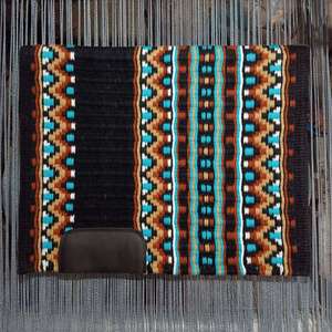 Tapis de selle Western Show de qualité supérieure équitation Dressage couverture de saut Nouvelle-Zélande laine Gel cuir Nouvelle-Zélande laine - Product Image 1