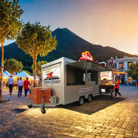 Camion de crêpes populaire pour la restauration rapide en plein air avec équipement de cuisine mobile