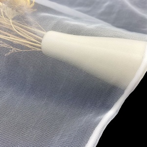 100% Breathable Nylon Wedding Dress Fabric Lightweight Composite Flat <strong>Mosquito</strong> <strong>Net</strong> Smooth Computer Embroidered Mesh - Product Image 4