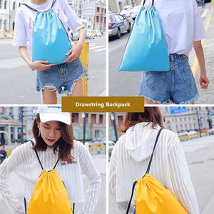 Mochila Deportiva de Moda Unisex Impermeable con Cordón Ajustable y Logotipo Personalizado Multicolor de Fábrica, Fabricada con Poliéster Reciclado para Almacenamiento, Viajes y Deportes - Product Image 3