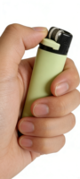 Briquet à bougie élégant de 80 mm, au butane, pour cigarettes, vente en gros, Isqueiro Zhongyan AC377, minimaliste et portable