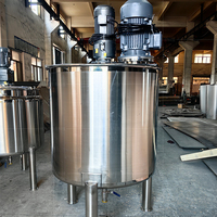 HUNDOM Mélangeur de liquide et de poudre à chauffage électrique à double enveloppe avec réservoir de mélange de pâte agitateur