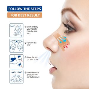 Tiras nasales negras transparentes, tiras nasales personalizadas, recarga magnética, fuerza extra a granel para respirar, reutilizable - Product Image 4