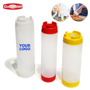 Bouteilles de sauce pour salade et ketchup, qualité alimentaire, pour restaurant, bouteilles de sauce à presser en plastique, bouteille de sauce à presser en plastique - Product Image 1