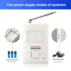 مستشعر حركة لا سلكي سلبي للأشعة الحمراء كاشف الحث الأمن الجرس - Product Image 5