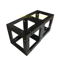 Armazón de iluminación negro, armazón de aluminio usado para escenario pequeño, 200x200
