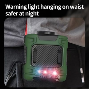 Portable Mini Rechargeable Fan with LED Lighting 10000mAh Power Bank <b>Three</b>-Speed Wireless Outdoor Use - Product Image 3