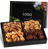 Boîtes d'emballage en papier mensuel de cadeau de noix gastronomique de nouveau design en gros