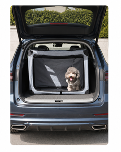 Jaula Plegable para Perros y Gatos, de Tela Oxford, Rectangular, con Laterales de Malla, para Perros Pequeños - Product Image 1