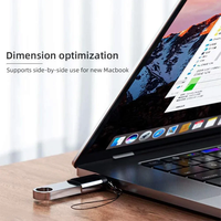 Adaptor USB C OTG Cepat USB 3.0 ke Adaptor Tipe C untuk Macbook Pro Xiaomi Mi 10 Mini Adaptor USB Kabel Konverter OTG Tipe-C