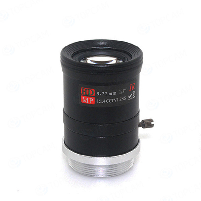 2 Megapixel CS-Mount F1.4 1/3 Inch Focal Length of 9-22mm CCTV Lens Manual Zoom Lens for 2MP Smart Camera