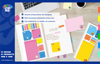Kit de Espiral para Cuaderno A4 Strange US Monster, Notas Adhesivas Multitamaño, Combinación Personalizada |   Reclutamos Agentes Exclusivos Globales