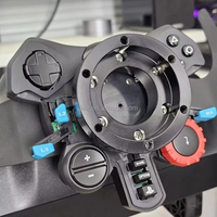 Pièces de modification pour simulateur de course, adaptateur de moyeu de roue PCD 70MM, aluminium massif de qualité aérospatiale, anodisé noir, série Logitech G