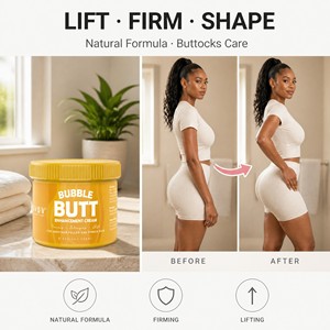 <span class=keywords><strong>Crème</strong></span> raffermissante et liftante <span class=keywords><strong>pour</strong></span> les fesses, au beurre de karité et huile d'avocat, <span class=keywords><strong>pour</strong></span> une peau plus lisse et plus pleine, 250ml, OEM, marque privée - Product Image 1