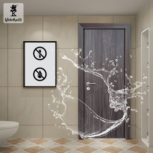 Puerta Interior Moderna de WPC a Bajo <span class=keywords><strong>Precio</strong></span>, Resistente al Agua y a las Termitas, Puerta de PVC para Baño Qide - Product Image 1