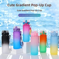 Bouteille d'eau pour enfants DIY avec autocollants de dessin animé, décorations de peinture diamant, résistante aux hautes températures