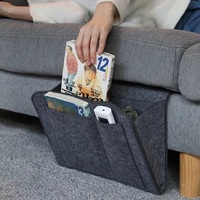 Organisateur suspendu pratique pour lit et canapé, sac de rangement en feutre pour chevet avec poches – Vente chaude