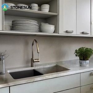 StoneSun Taj Mahal кварцит натуральный бежевый белый кварцитовый камень TajMahal мрамор для дизайна столешниц - Product Image 3