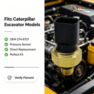 Capteur de pression de carburant 274-6721, compatible avec le système moteur d'excavatrice Caterpillar E320D 323D, référence 2746721 - Product Image 6