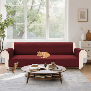 Funda de Repuesto <span class=keywords><strong>para</strong></span> Sofá en Forma de L, Estilo Clásico, Color Granate Oscuro, Resistente a los Arañazos, <span class=keywords><strong>para</strong></span> Apartamento - Product Image 6