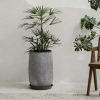 Pots de fleurs modernes en fibre de verre, profonds, grand diamètre, sur pied, pour extérieur, maison et jardin