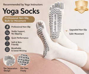 Chaussettes de yoga et de Pilates pour femmes, personnalisées, en coton uni, antidérapantes, en tissu éponge, longueur mi-mollet, respirantes, technique tricotée - Product Image 2