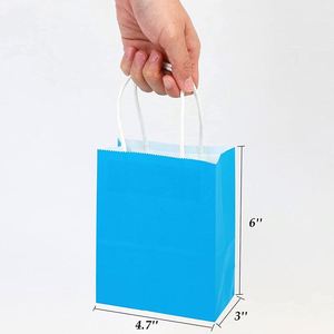 <b>Gift</b> Bag with Handles Party <b>Small</b> Kraft Paper Goodie Bags for Birthday Baby Shower Gender Reveal Wedding Handle Paper Bag - Product Image 5
