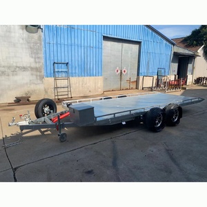 <span class=keywords><strong>Remorque</strong></span> de transport de voitures hydraulique à inclinaison manuelle, 2 essieux, en acier, capacité 2500 kg, expédition en 7 jours, en stock - Product Image 3
