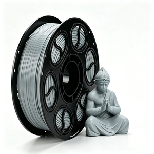 เส้นใยพลาสติก PLA เงาสูง สีเดียว สำหรับเครื่องพิมพ์ 3 มิติ น้ำหนัก 1 กก. เรียบเนียน เงางาม เป็นมิตรกับสิ่งแวดล้อม เหมาะสำหรับงานตกแต่ง ขายส่ง - Product Image 1