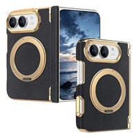 Étui de protection pour iPhone 18 Duo Fold, plaqué or, 360° °   Support rotatif avec anneau, anti-chute, pliable, housse de protection