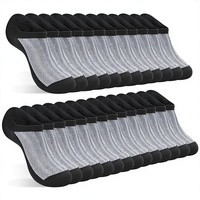 Chaussettes basses invisibles pour hommes, antidérapantes, en coton
