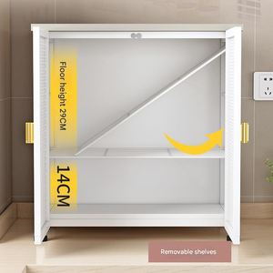 Aparador Estilo Coreano <span class=keywords><strong>Bauhaus</strong></span>, Mueble de <span class=keywords><strong>Cocina</strong></span> de Hierro Forjado de Lujo Ligero, Nuevo Estilo Moderno Minimalista para Sala de Estar - Product Image 4