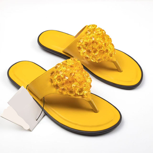 2025 mùa hè Nước Kim Cương dép phẳng ngoài trời thời trang kích thước lớn Trọng lượng nhẹ không trượt bãi biển <span class=keywords><strong>Flip</strong></span> Flops dép của phụ nữ - Product Image 4