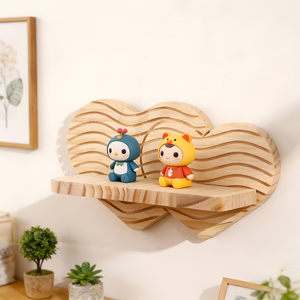 Estante <span class=keywords><strong>de</strong></span> <span class=keywords><strong>pared</strong></span> <span class=keywords><strong>de</strong></span> madera con diseño <span class=keywords><strong>de</strong></span> ondas, estante <span class=keywords><strong>de</strong></span> almacenamiento decorativo rústico artesanal, estantes <span class=keywords><strong>de</strong></span> <span class=keywords><strong>pared</strong></span> <span class=keywords><strong>de</strong></span> madera - Product Image 2