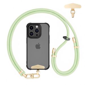 Sangle de téléphone portable personnalisée en jacquard multicolore, cordon réglable avec crochet, durable, lavable, en polyester - Product Image 3
