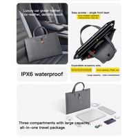 IFacemall vente en gros de haute qualité en cuir PU bureau mode multi-fonctionnel sac étui pour iPad tablette ordinateur portable