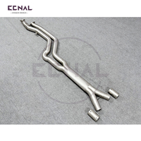 Tuyau intermédiaire Ecnal Valvetronic GT4 à longueur égale pour BMW G87 G80 G82 M2 M3 M4, tuyau d'échappement intermédiaire en acier inoxydable de performance de 3 à 4 pouces