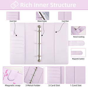 Libreta de Ahorro de <span class=keywords><strong>Dinero</strong></span> A6, Precio al por Mayor, Desafío de Ahorro de <span class=keywords><strong>Dinero</strong></span> de 52 Semanas, Carpeta con Sobres <span class=keywords><strong>para</strong></span> Efectivo - Product Image 5