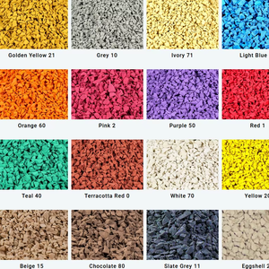 Gránulos de caucho EPDM de alta elasticidad, cojín impermeable antideslizante para pisos exteriores, tapete para gimnasio, resistente a los rayos UV para áreas de juego. - Product Image 2