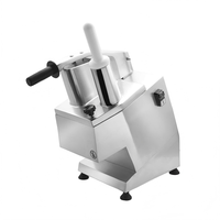 Máquina Cortadora de Verduras y Frutas Eléctrica Comercial Multifuncional de Alta Eficiencia de 550W para Patatas, Zanahorias, Pepinos y Repollo
