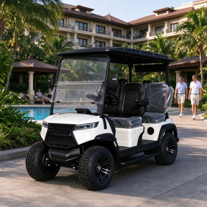 Voiturette de golf électrique personnalisable 4 places, chariot tout-terrain à batterie lithium-ion pour flotte de centres de golf - Product Image 1