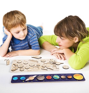 Wholesale Montessori <strong>Planet</strong> Science Education Puzzle Set Wooden <strong>3D</strong> <strong>Solar</strong> <strong>System</strong> <strong>Model</strong> for Kids' Toy &amp; Learning
